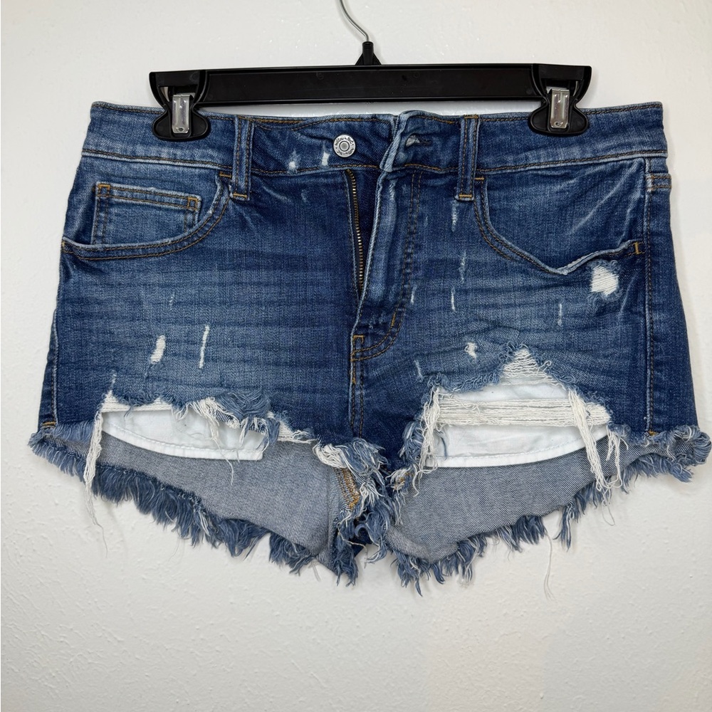 The Buckle Willow + Root Distressed Denim Shorts Mid-Rise Size L